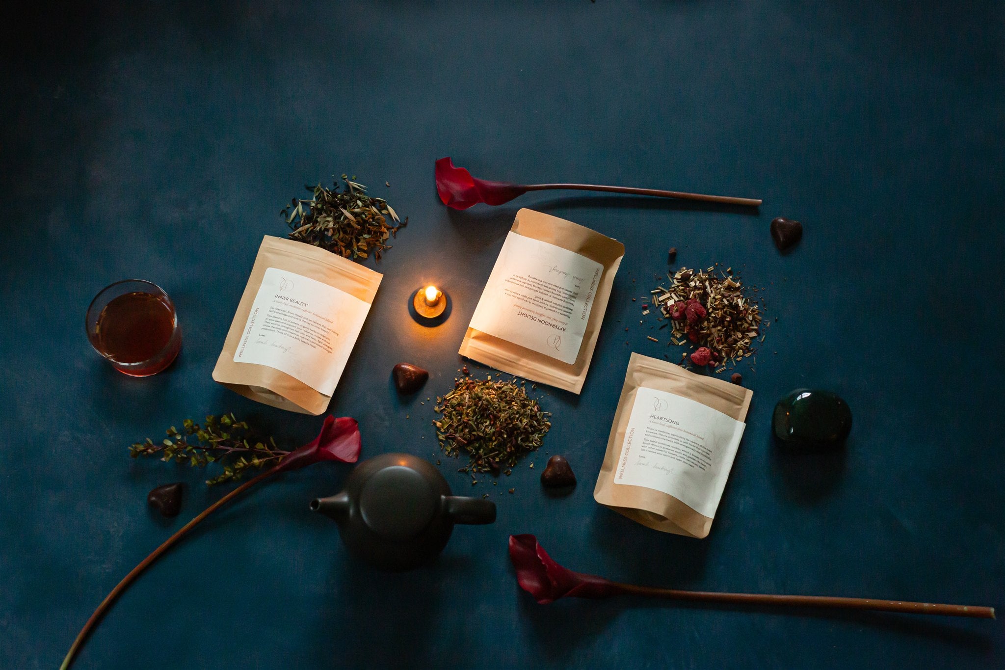 The Love Ritual Tea Trio & Teapot